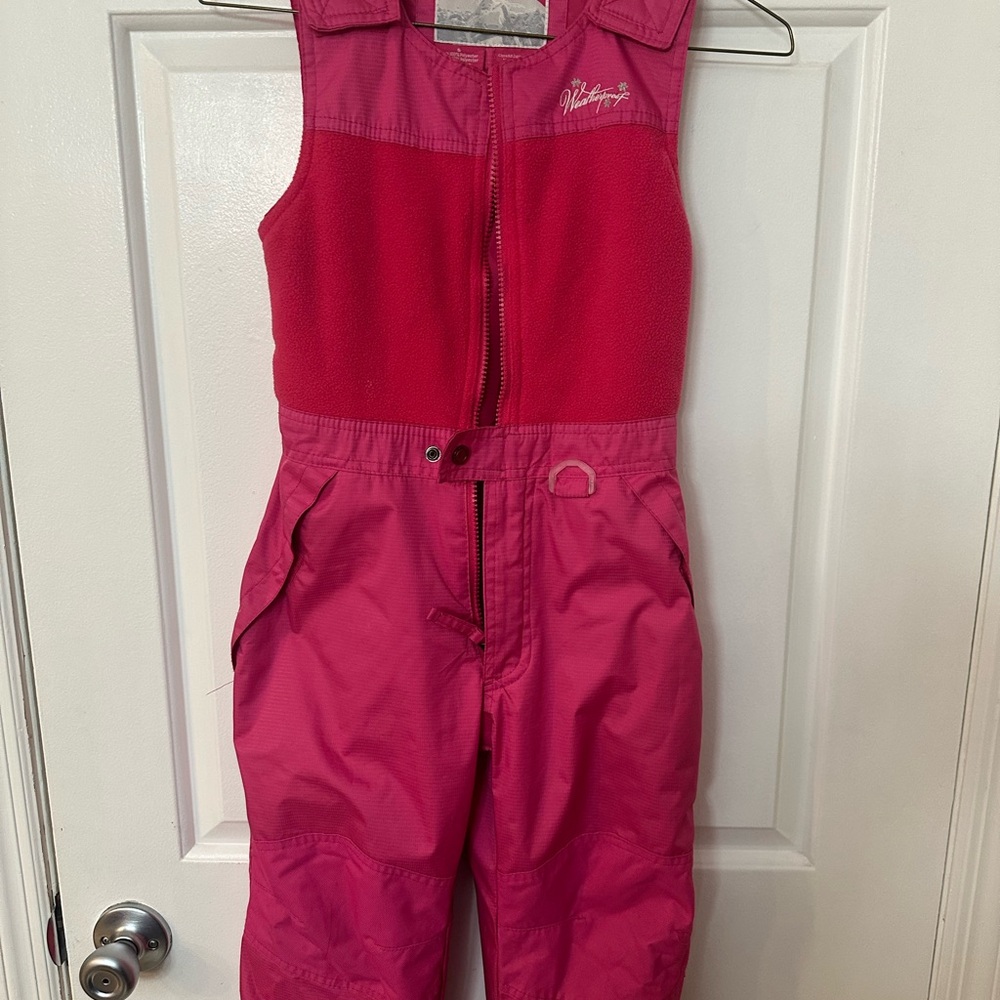 Pink Kids Snow Bib